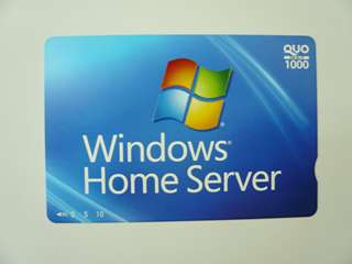 Windowsホームサーバー Quoカード