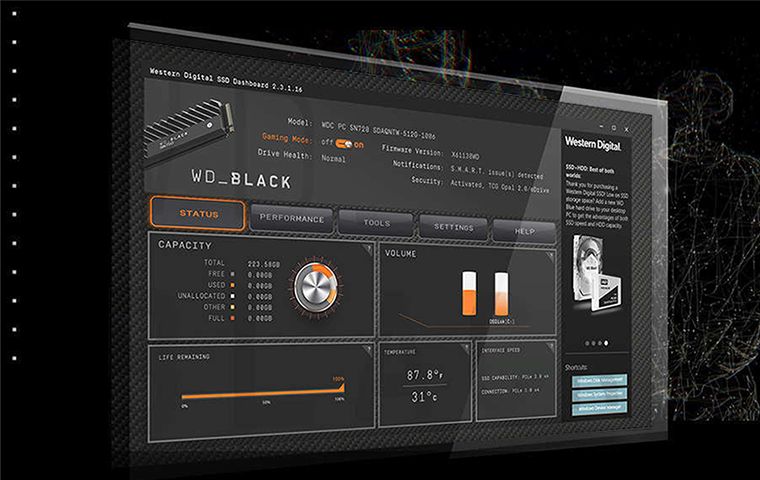 WD Black Dashboard イメージ